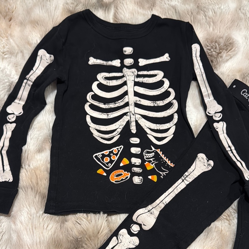 Cat& Jack Skeleton Pajama Set for Kids - Picture 2 of 3